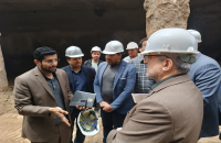 بازدید میدانی سرپرست شهرداری قم از عملیات عمرانی حفاری قطعه پایانی تونل خط یک مترو قم